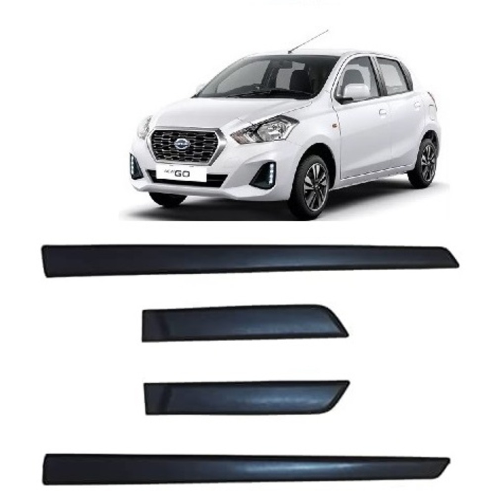 Side Door Beading Door Protector Accessories for Datsun Go Black